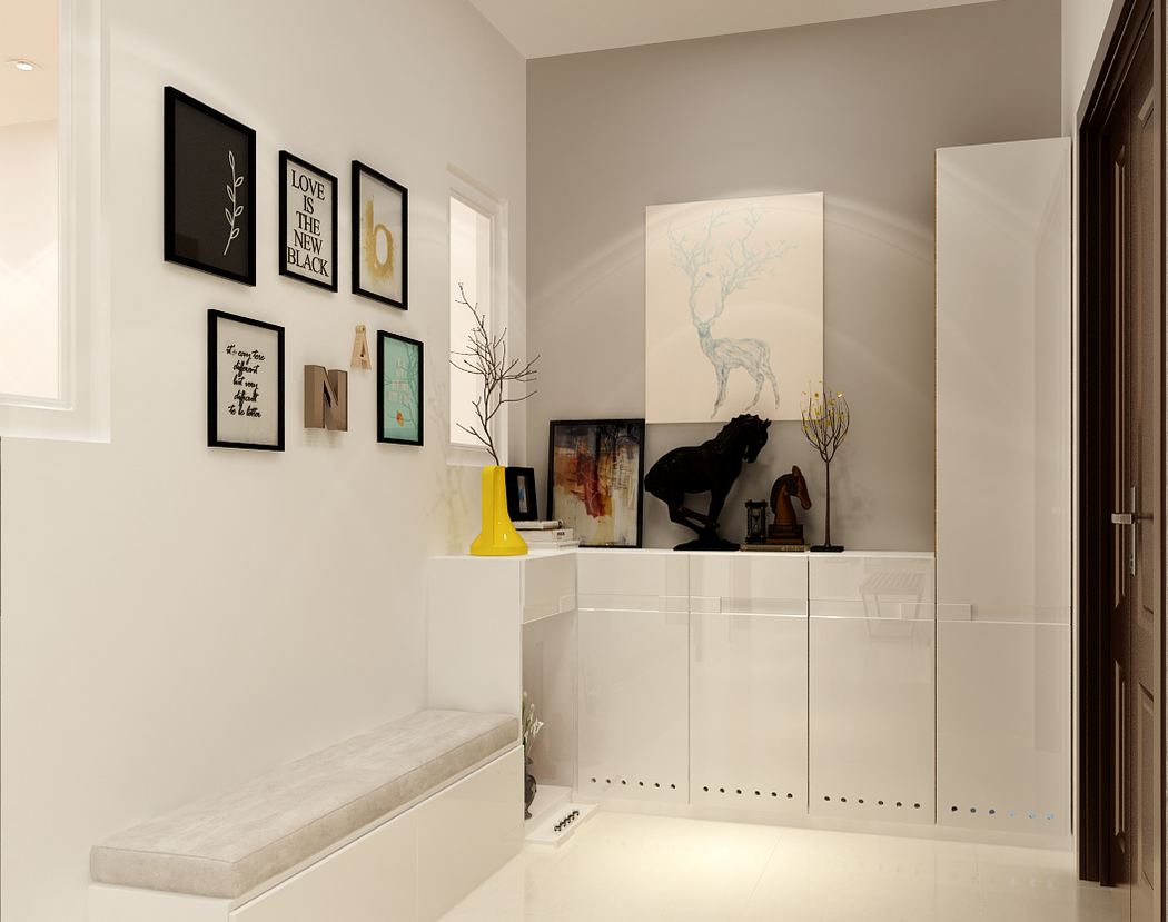 Bố trí căn hộ 2 phòng ngủ cho 4 người