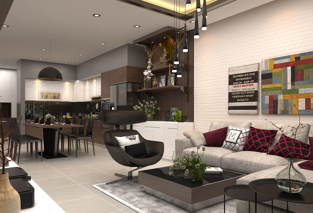 Bố trí căn hộ 2 phòng ngủ cho 4 người