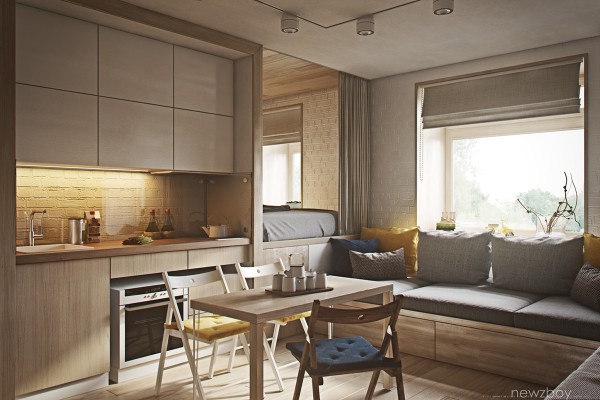 4 lựa chọn cho căn hộ 40m2 rộng thênh thang