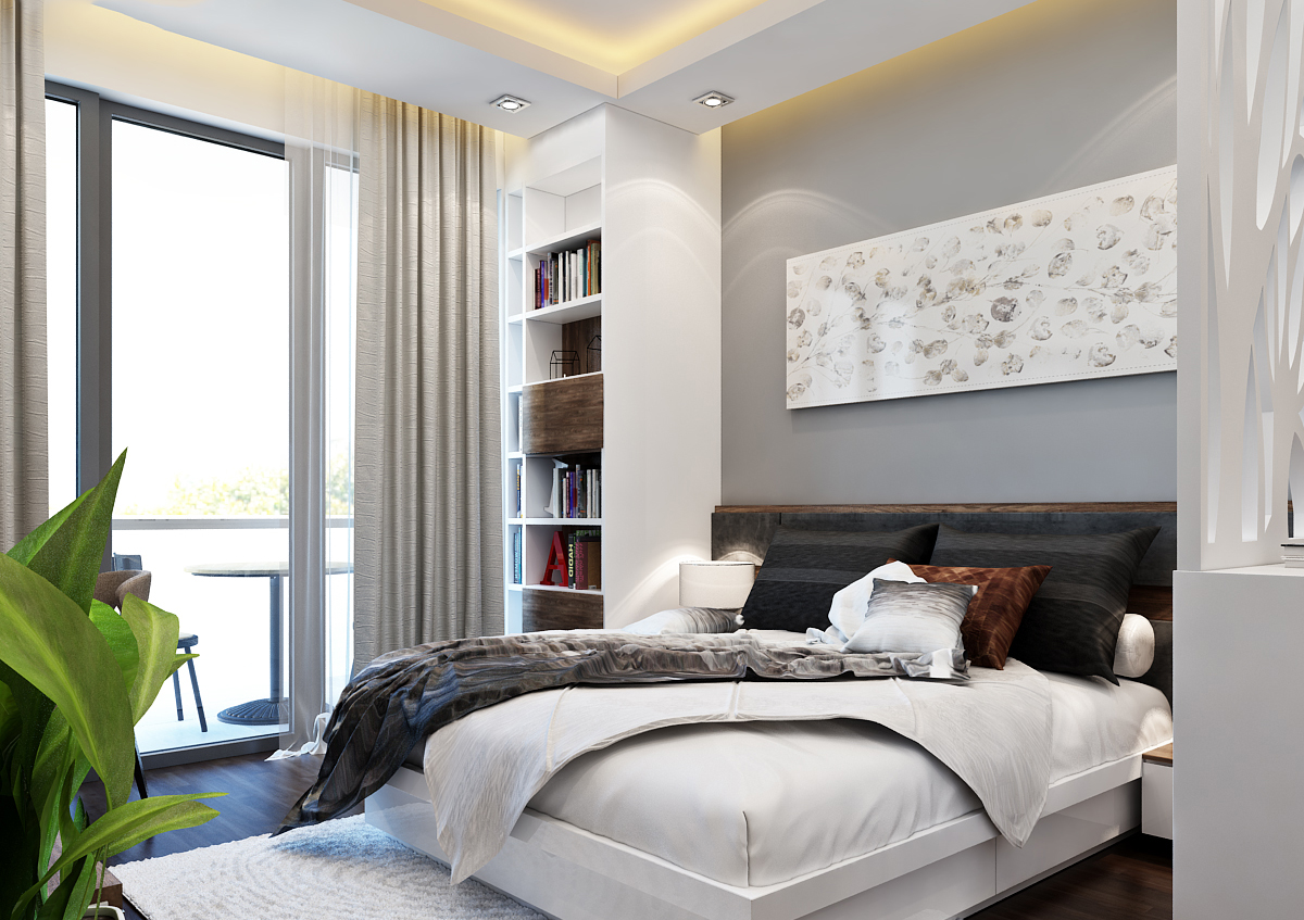 Bố trí căn hộ 2 phòng ngủ cho 4 người