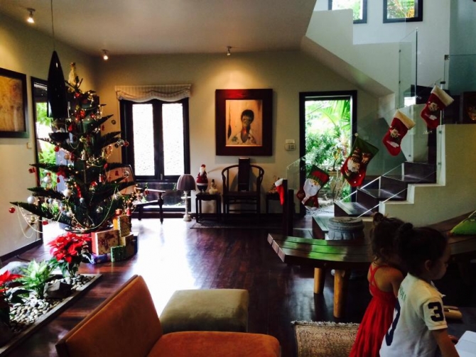 Ngây ngất với không gian xanh triệu đô của Diva Hồng Nhung