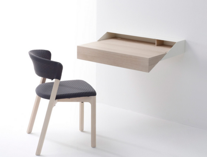 Bàn làm việc gắn tường cho không gian nhỏ