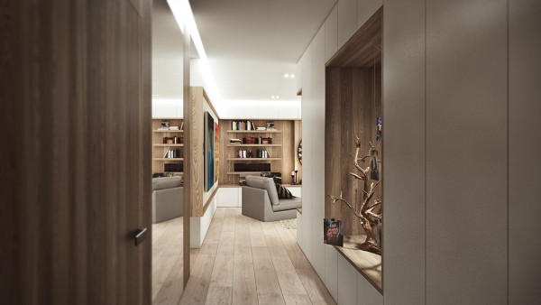 Nhà đẹp với tường gỗ